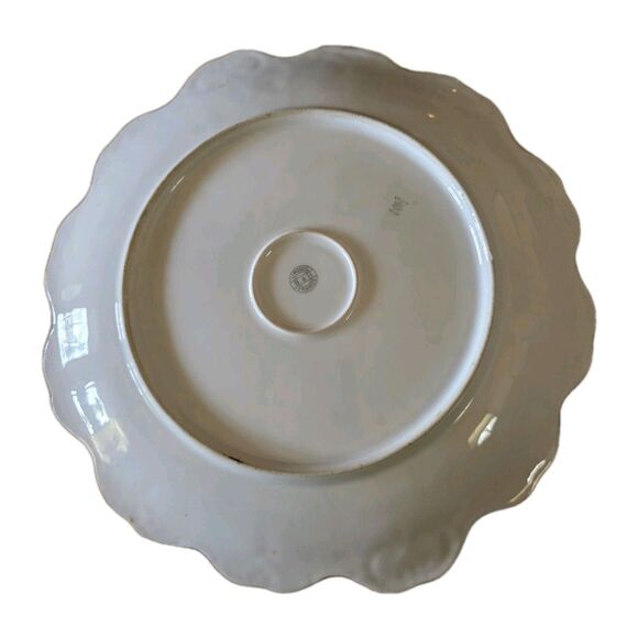 Limoges B&H Blakeman & Henderson Hand Painted Gold Rim Dish Woman Swan Cupid 12" - Picture 12 of 13